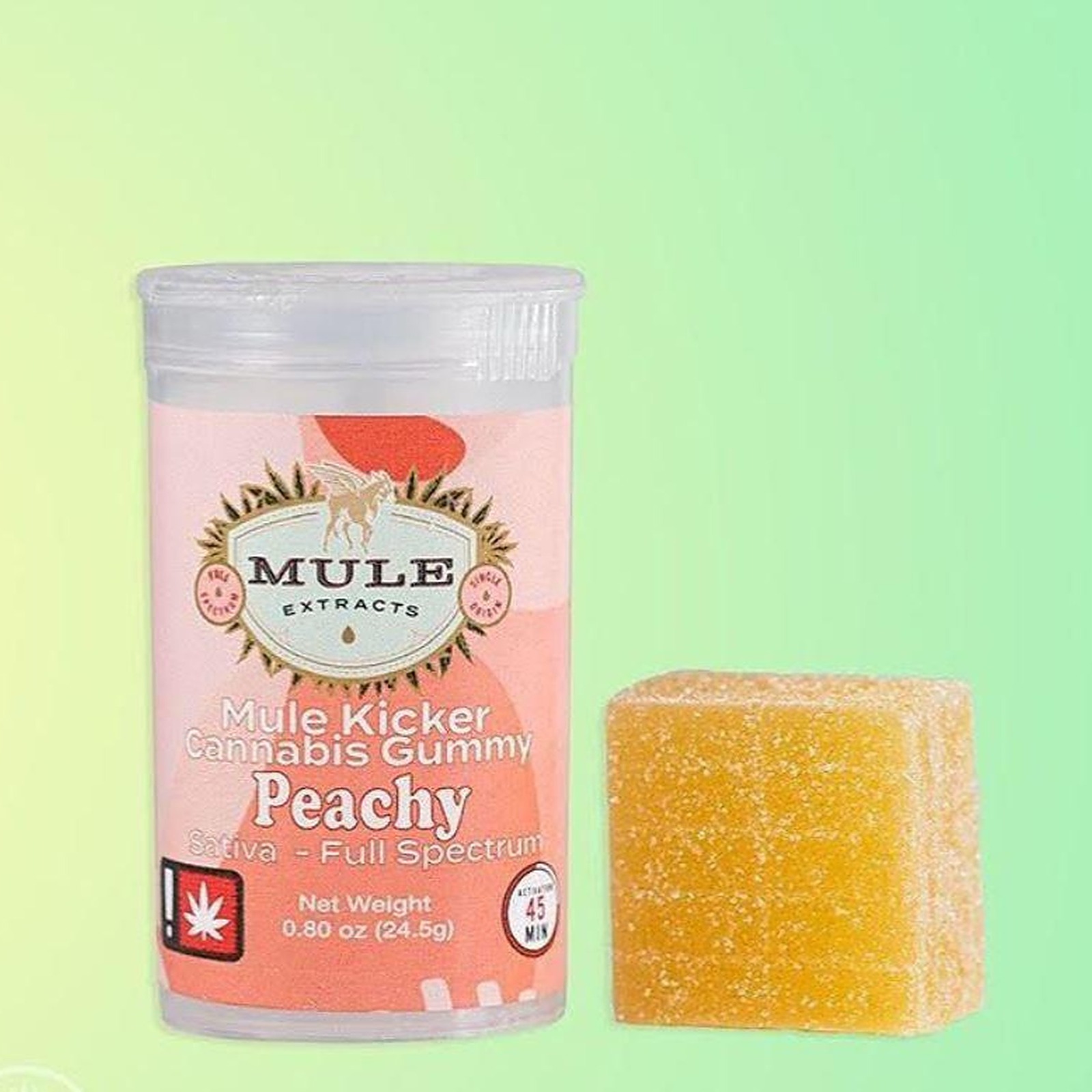 Mule - Mule Kicker Gummy: Peachy Sativa / THC: 50mg